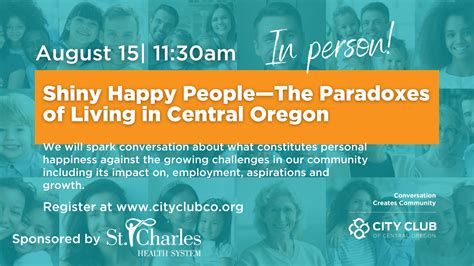 Shiny Happy People—The Paradoxes of Living in Central Oregon – KTVZ Events