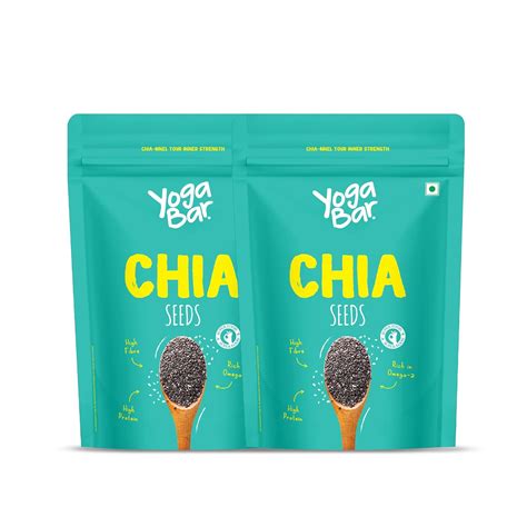 Yogabar Chia Seeds 1Kg (500g x Pack of 2) : Amazon.in: Grocery ...