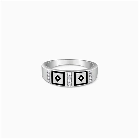 Silver Mystic Geometry Ring For Him – GIVA