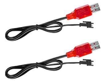EVA 3.7V Lipo Battery Charger - SM-2P Cable RC Toy Remote Control Car ...