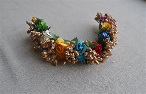 Buy Indian Flower Gajra, Flower Veni, Multi Color Rose Gajra, Indian ...