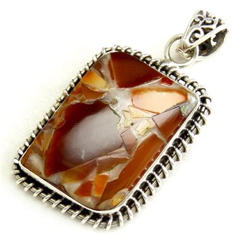 Shankar Silvex Cab Stone Sterling Silver Pendant for Women (PNCB1333-4 ...