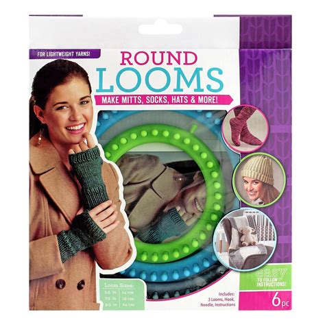 Leisure Arts Loom Circular Set Fine With Hook, Loom, Knitting Loom ...