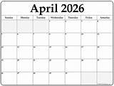 April 2026 calendar | free printable calendars