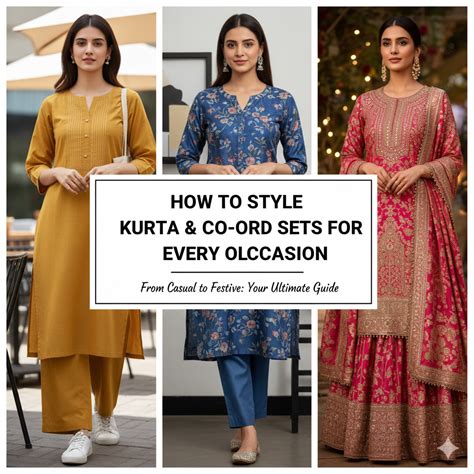 How to Style Kurta & Co-Ord Sets for Every Occasion – Label Blisstara