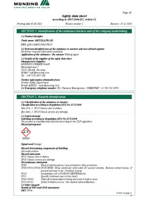 METOLAT® 285 | Münzing Chemie