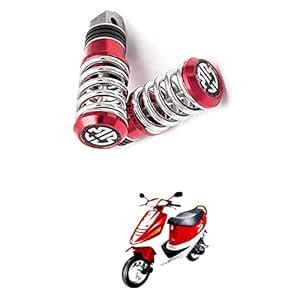 XZRTZ Motorcycle UniV-ersal 8mm Foot Pegs,1 Pair CNC Aluminum Motorbike ...