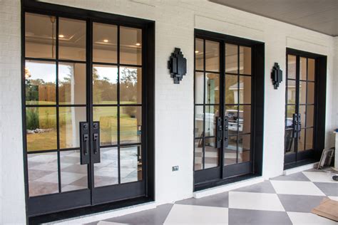 Black Frame Patio French Doors at Mackenzie Brent blog
