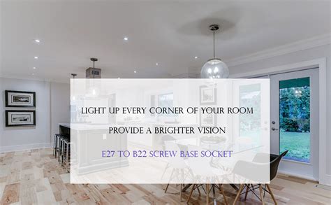 Buy WHITERAY E27 To B22 Screw Base Socket LED Lamp Holder Light Bulb ...