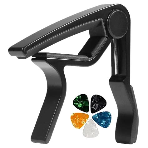 DEVICE OF URBAN INFOTECH Zinc Alloy Capo for Acoustic Guitar with Picks ...