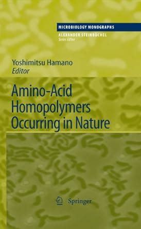 Buy Amino-Acid Homopolymers Occurring in Nature: 15 (Microbiology ...