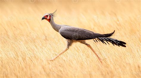 Secretary Bird Sagittarius serpentarius phylum Chordata class Aves order Accipitriformes family ...