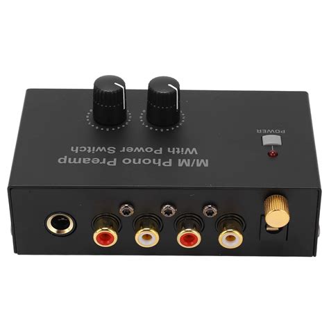 Phono Preamp, High Fidelity Low Noise RCA L R Input Output Mini Phono ...