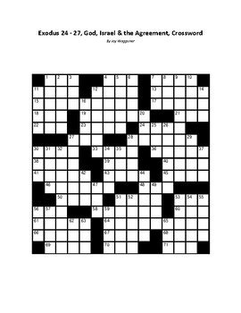Christianity,Exodus 24 - 27,God, Israel & the Agreement,Crossword