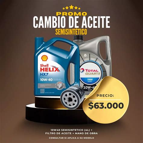 Promo Cambio de Aceite Semisintético » Lubritodo