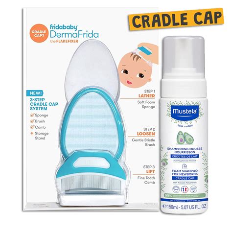 CRADLE CAP COMBO - Frida Baby & Mustela - Flakefixer - Newborn Shampoo – BambiniJO