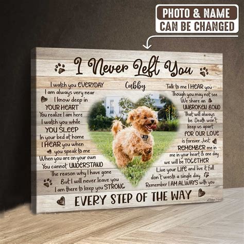 Custom Photo Pet Memorial Canvas Dog Passed Away Gift Pets - Etsy Canada