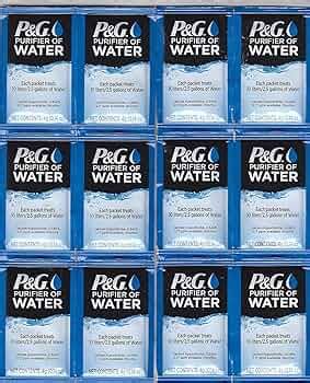 P & G Purifier of Water Packets 14-Pack Purification Powder Packs ...