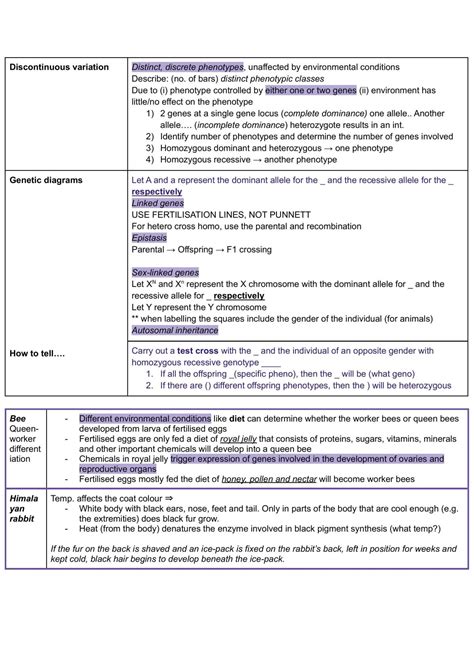 H2 Biology Notes | Biology H2 - GCE A Level | Thinkswap