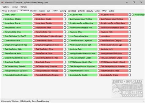 Image result for Debloater Script GUI Commands