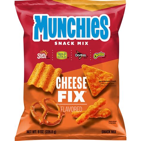 Munchies Cheese Fix Snack Mix, 8 Ounce Bag, Includes Sunchips, Doritos ...
