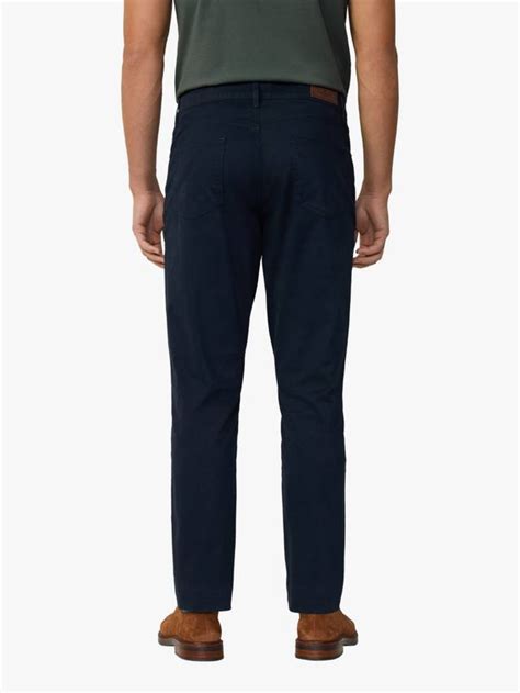 Hackett London Cotton Blend Straight Fit Chinos, Navy Blazer