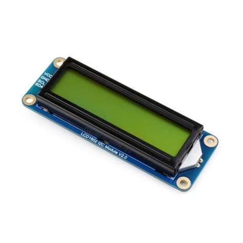 Buy Waveshare LCD1602 I2C Module, Black Color with Green Background ...