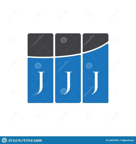 JJJ Letter Logo Design on Black Background.JJJ Creative Initials Letter ...