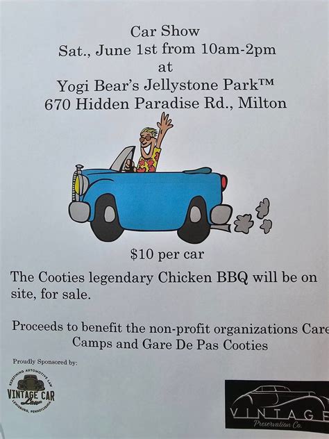 Car Show and Chicken BBQ, Yogi Bear’s Jellystone Park Camp-Resort at ...