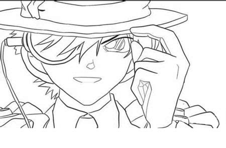 怪盗基德邪笑简笔画怪盗基德简笔画全身2022已更新今日更新