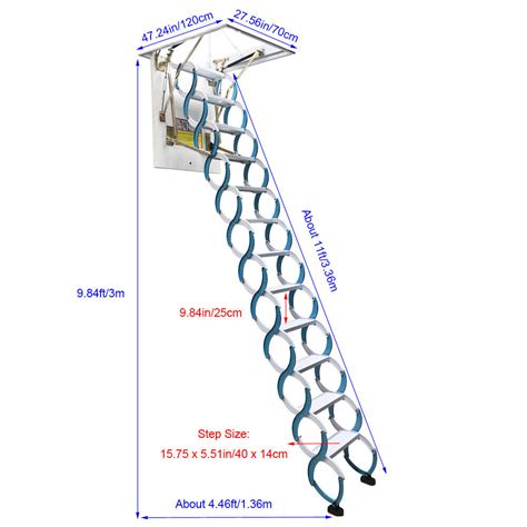 Attic Steps Loft Stair Ceiling Folding Loft Ladder India | Ubuy