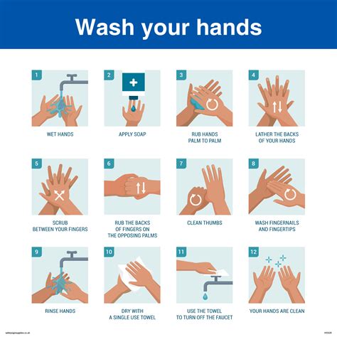 Wash your hands from Safety Sign Supplies