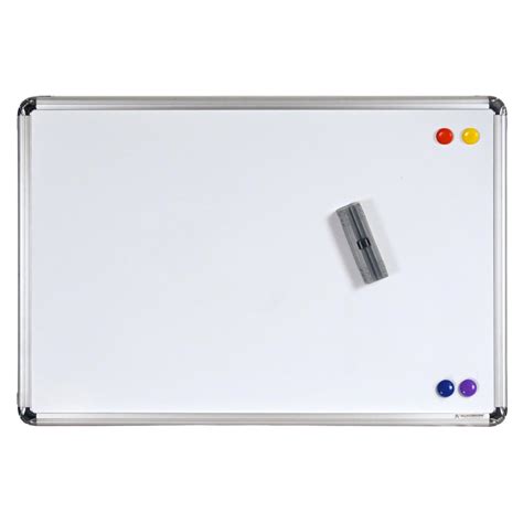 ALKOSIGN Astra Chrome Plus White Boards with Magnetic and Resin Coated ...