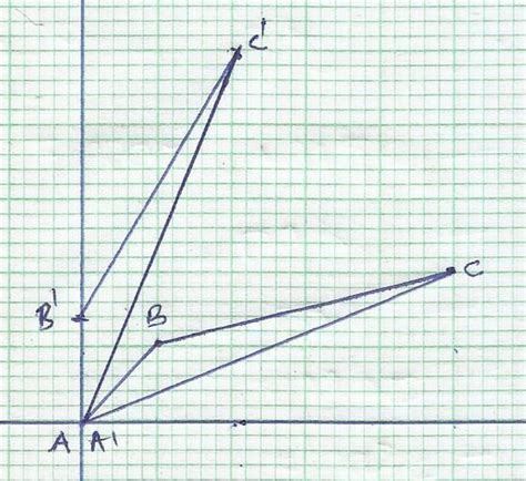 Perform a 60 degree rotation of triangle A(1,1), B(3,3),C(4,6) about ...