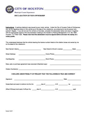 Non Ownership Of Motor Vehicle Affidavit Texas - Fill and Sign ...