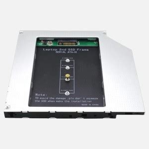 ITFY TECH 2nd M.2 NGFF SSD Optical Bay Caddy Frame to Swap 9.5mm 3 inch ...