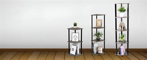 Ash & Roh 5-Tier Corner Display Rack Multipurpose Shelving Unit, Rack ...