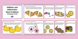 Maths | Addition Challenge Cards | Primary Resources