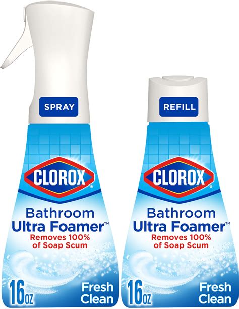 Amazon.com: Clorox Bathroom Ultra Foamer, Household Essentials, Fresh ...