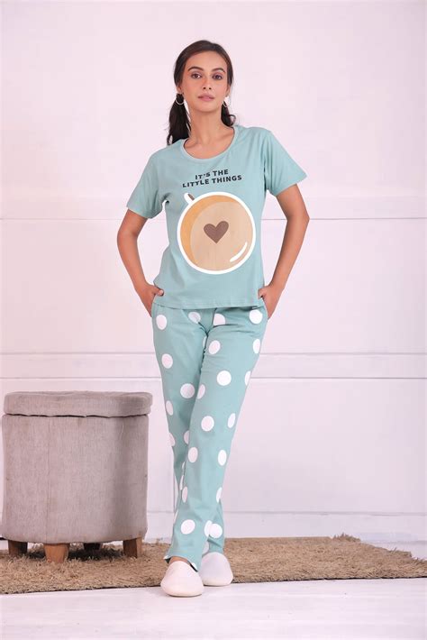 Trendy Women's T-shirt Pyjama Sets - Stylish & Comfortable Sleepwear ...