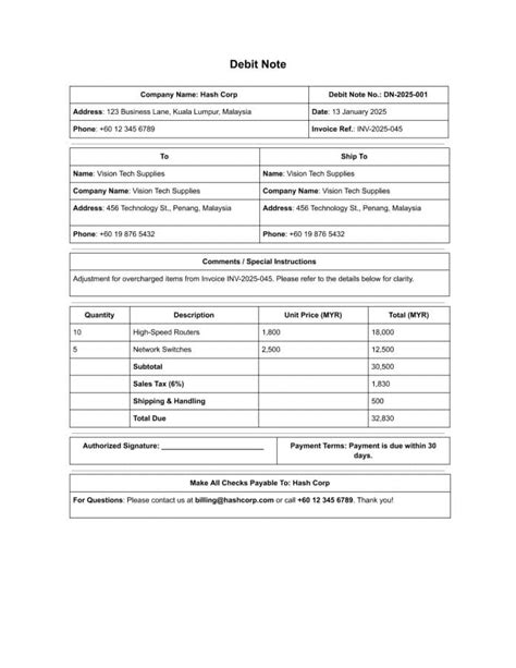 Debit Note Key Components 的图像结果