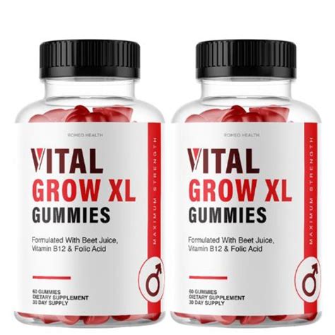 2 Bottle Vital Grow XL 60 Gummies - Etsy