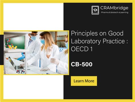 Principles on Good Laboratory Practice : OECD 1 | CRAMbridge