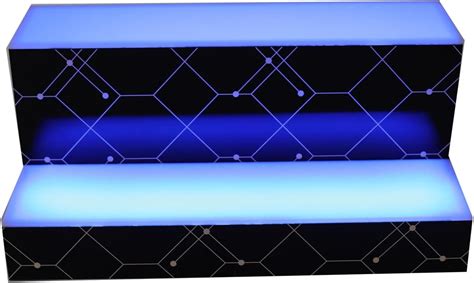 Buy Cozyel 16 Inch 2 Step LED Lighted Liquor Bottle Display Illuminated ...