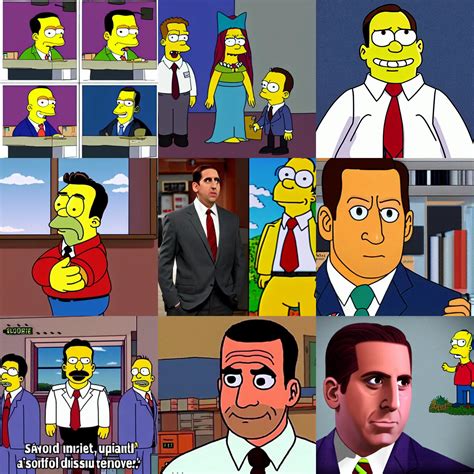 michael scott as a simpsons character, high definition | Stable Diffusion | OpenArt