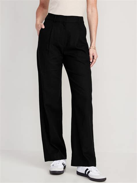 Old Navy Women's Linen Blend Wide Leg Pants at Jackie Roberts blog