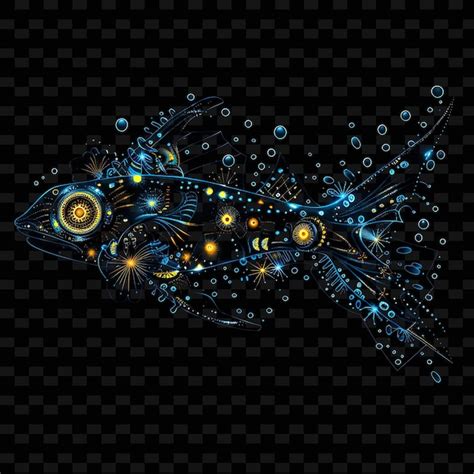 A fish with a colorful background of the words fish on the bottom ...