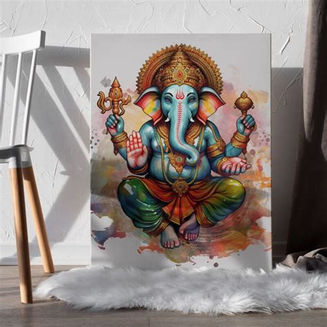Lord Ganesh ji Wall Décor Art Décor Painting - Vignette Store