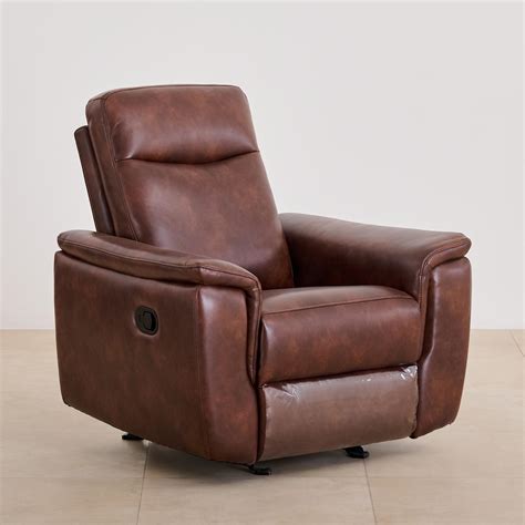 Buy Darwin Faux Leather 3+1+1 Seater Recliner Set - Brown from Home ...
