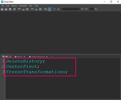Maya Create Script 的图像结果
